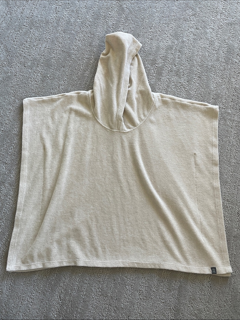 *5 for $20* 5T Beige Hooded Terry Poncho